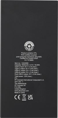 POWER BANK IN ALLUMINIO RICICLATO